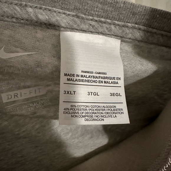 Nike DriFit 3XLT - Picture 2 of 3